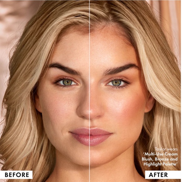 NEW Iconic London Multi Use Cream Blush Bronze & Highlight Palette - Picture 6 of 7